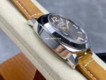 HW Factory Panerai Luminor Base PAM 00390 44mm Steel Leather Strap Arabic Numerals Brown Dial - Image 5