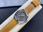 HW Factory Panerai Luminor Base PAM 00390 44mm Steel Leather Strap Arabic Numerals Brown Dial - Image 4