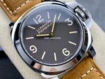 HW Factory Panerai Luminor Base PAM 00390 44mm Steel Leather Strap Arabic Numerals Brown Dial - Image 2