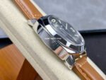 HW Factory Panerai Luminor Marina PAM 00005 44mm Steel Leather Strap Arabic Numerals Black Dial - Image 5