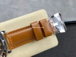 HW Factory Panerai Luminor Marina PAM 00632 44mm Steel Leather Strap Arabic Numerals Brown Dial - Image 8