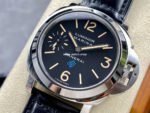 HW Factory Panerai Luminor Marina PAM00631 44mm Steel Leather Strap Black Dial - Image 3