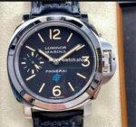 HW Factory Panerai Luminor Marina PAM00631 44mm Steel Leather Strap Black Dial