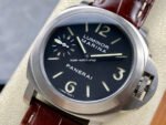 HW Factory Panerai Luminor Marina PAM01390 44mm Steel Leather Strap Arabic Numerals Black Dial - Image 3