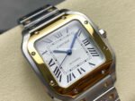 J12 Factory Cartier Santos W2SA0016 35.1mm Roman Numerals Silver Dial - Image 2