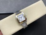 J12 Factory Cartier Santos W2SA0016 35.1mm Roman Numerals Silver Dial - Image 4
