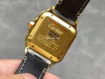 J12 Factory Cartier Santos WGSA0029 39.8mm Leather Strap Roman Numerals White Dial - Image 7