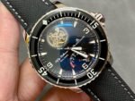 JB Factory Blancpain Fifty Fathoms 5025-1530-52b 45mm White Gold Satin Strap Black Dial - Image 2