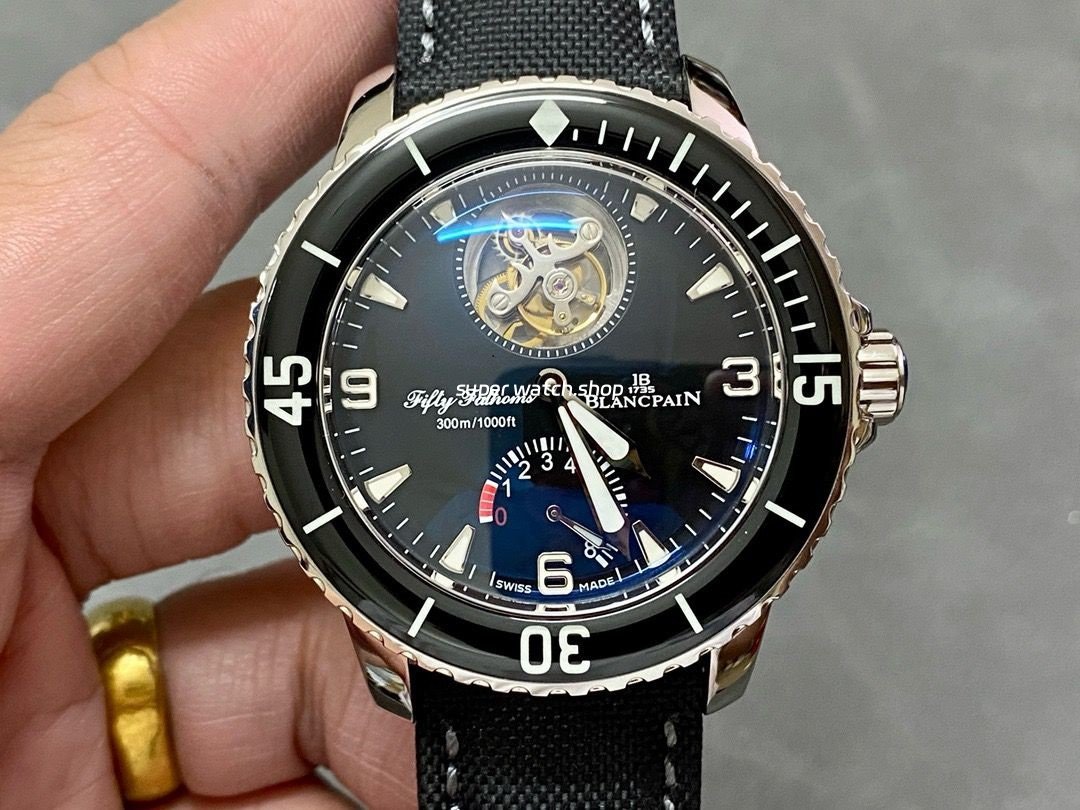 JB-Factory-Blancpain-Fifty-Fathoms-5025-1530-52b-45mm-White-Gold-Satin-Strap-Black-Dial-6.jpg JB Factory Blancpain Fifty Fathoms 5025-1530-52b 45mm White Gold Satin Strap Black Dial - Image 1