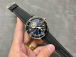JB Factory Blancpain Fifty Fathoms 5025-1530-52b 45mm White Gold Satin Strap Black Dial - Image 4