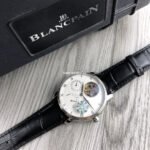 JB Factory Blancpain Villeret 6025-1542-55b 42.5mm Steel Leather Strap Silver Dial - Image 5