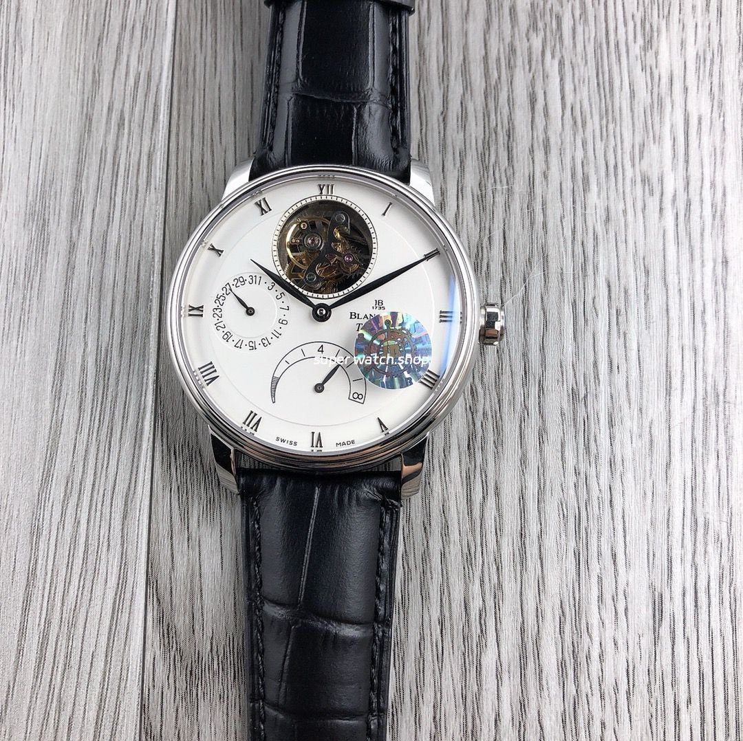 JB-Factory-Blancpain-Villeret-6025-1542-55b-42.5mm-Steel-Leather-Strap-Silver-Dial-8.jpg JB Factory Blancpain Villeret 6025-1542-55b 42.5mm Steel Leather Strap Silver Dial - Image 1