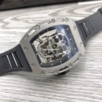 JB Factory Richard Mille Skull 44.3mm Titanium Black Rubber Strap Skeletonized Black Dial - Image 4