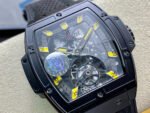 JB Factory Tourbillon Hublot Masterpiece MP-06 Senna 906.ND.0129.VR.AES12 48mm Titanium Rubber Strap Skeleton Dial - Image 2