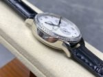 KM Factory Vacheron Constantin Patrimony 47200/000G-9019 Leather Strap White Gold Diamond Bezel White Dial - Image 5