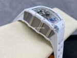 KU Factory Richard Mille RM 011-03 44.5mm Titanium White Rubber Strap Arabic Numerals Skeletonized Dial - Image 5