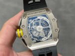KV Factory Richard Mille RM011-03 44.5mm Titanium Rubber Strap Arabic Numerals Skeletonized Dial - Image 7