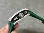 KV Factory Richard Mille RM011-03 CA ATZ 44.5mm Ceramic Green Rubber Strap Skeletonized Green Dial - Image 6