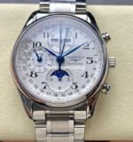 LGS Factory Longines Master Collection Moonphase L2.773.4.78.6 Full Steel Arabic Numerals Silver Dial