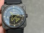 M+ Factory Bell Ross BR 03 BR03A-CPS-CE-SRB 41mm Ceramic Rubber strap Black Dial