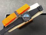 M+ Factory Bell Ross BR 03 BR03A-HRZ-CESRB Horizon 41mm Ceramic Rubber Strap Lines Black Dial - Image 4