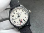 M+ Factory IWC Pilot IW326905 41mm Ceramic Textile Strap White Dial - Image 2