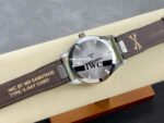 M+ Factory IWC Pilot Mark IW328201 40mm Steel Brown Leather Strap Arabic Numerals Black Dial - Image 7