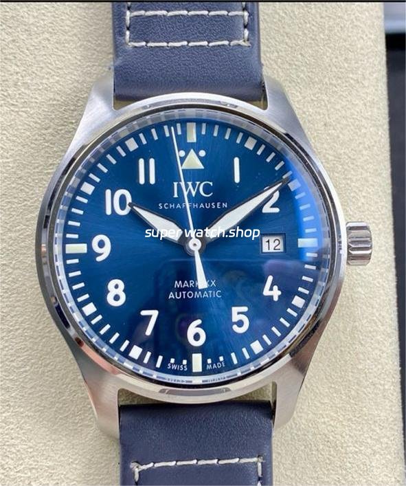 M-Factory-IWC-Pilot-Mark-IW328203-40mm-Steel-Blue-Leather-Strap-Arabic-Numerals-Blue-Dial-10.jpg M+ Factory IWC Pilot Mark IW328203 40mm Steel Blue Leather Strap Arabic Numerals Blue Dial - Image 1