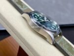 M+ Factory IWC Pilot Mark IW328205 40mm Steel Brown Leather Strap Arabic Numerals Green Dial - Image 5