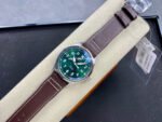 M+ Factory IWC Pilot Mark IW328205 40mm Steel Leather Strap Arabic Numerals Green Dial - Image 4