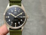 M+ Factory IWC Pilot Mark XVIII IW327007 40mm Steel Textile Strap Arabic Numerals Black Dial