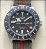 M+ Factory Tudor Pelagos FXD GMT M2542G247NU-0002 42mm Titanium Brown Textile Strap Black Dial