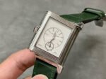 MG Factory Jaeger-LeCoultre Reverso Double-Sided Dual Time Zone Q397843J 29mm Steel Leather Strap Green Dial - Image 6