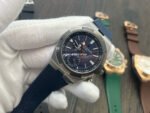 MKF Factory Vacheron Constantin Overseas Dual Time 7910V/000T-B922 Rubber Strap Gray Blue Dial - Image 4