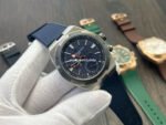 MKF Factory Vacheron Constantin Overseas Dual Time 7910V/000T-B922 Rubber Strap Gray Blue Dial - Image 3