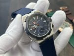 MKF Factory Vacheron Constantin Overseas Dual Time 7910V/000T-B922 Rubber Strap Gray Blue Dial - Image 2