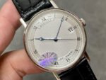 MKS Factory Breguet Classique 5177BB159V6 38mm White Gold Leather Strap Roman Numerals Silver Dial - Image 2