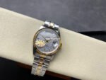 MKS Factory Tudor Prince Date Day 76213-0019 36mm Half Yellow Gold Silver Dial - Image 4