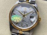 MKS Factory Tudor Prince Date Day 76213-0019 36mm Half Yellow Gold Silver Dial - Image 3