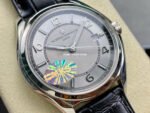 MKS Factory Vacheron Constantin Fiftysix 4600E/000A-B442 40mm Steel Leather Strap Arabic Numerals Silver Dial - Image 2