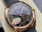 MKS Factory Vacheron Constantin Fiftysix 4600E/000R-B576 40mm Rose gold Leather Strap Arabic Numerals Brown Dial - Image 2