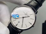 MKS Factory Vacheron Constantin Patrimony 85180-000G-9230 40mm Steel Leather Strap White Dial - Image 3