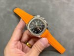 MMA Factory Patek Philippe Aquanaut 42.2mm 5968A-001 Orange Rubber Strap Black Dial - Image 4