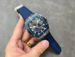 MS Factory Hublot Spirit of Big Bang 642.NX.7170.RX 42mm Titanium Blue Rubber Strap Skeletonized Dial - Image 4