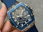 MS Factory Hublot Spirit of Big Bang 642.NX.7170.RX 42mm Titanium Blue Rubber Strap Skeletonized Dial - Image 2