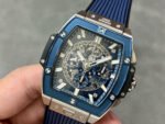 MS Factory Hublot Spirit of Big Bang 642.NX.7170.RX 42mm Titanium Blue Rubber Strap Skeletonized Dial - Image 3