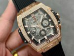 MS Factory Hublot Spirit of Big Bang 642.OX.0180.RX.1104 42mm Rose Gold Rubber Strap Skeletonized Dial - Image 2