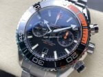 M+S Factory Omega Seamaster Planet Ocean Chronograph 215.30.46.51.01.002 45mm Full Steel Black Dial - Image 3