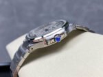 MS Factory Patek Philippe Nautilus 7118/1200A-010 35.2mm Diamond Bezel Full Steel White Dial - Image 6