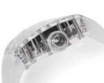 MS Factory Richard Mille RM052 44mm Clear Sapphire Crystal Emulsion Rubber Strap Skeletonized Skull Black Dial - Image 6
